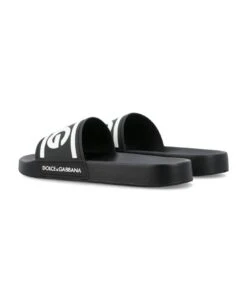 Dolce & Gabbana Rubber Sliders With Dg Logo -Italist Store aed7864c774b29860259436653aa787b