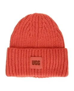 Ugg W Chunky Rib Beanie W Logo Ignite