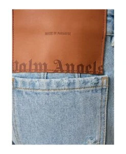 Palm Angels Light Blue Cotton Denim Jeans -Italist Store afa5a8211797d7852c65cf0d61c718fb