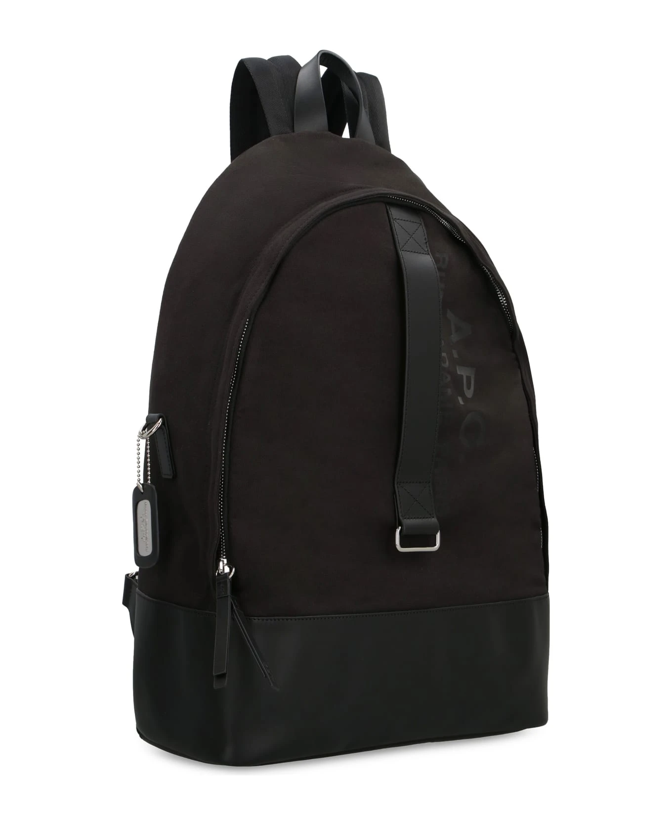 A.P.C. Sense Leather And Canvas Backpack 4 A.P.C. Sense Leather And Canvas Backpack - Image 4