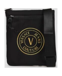 Versace Jeans Couture V-emblem Nylon Messenger Bag