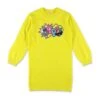 Billieblush Abito Giallo Fluo In Maglia Bambina