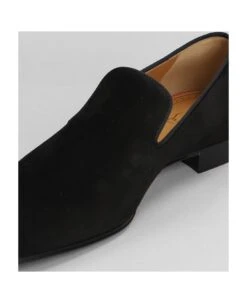 Christian Louboutin Dandelion Flat Loafers In Black Suede -Italist Store b4f63a2c4a02cfc55415732d8c0ea4f1