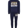 MOSCHINO Blue Suit For Boy With Teddy Bears And Logo