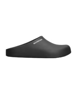 Balenciaga Pool Closed Slide Slipper-mule In Black Polyuretan