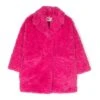 Maison Margiela Fuchsia Pink Faux Shearling Coat