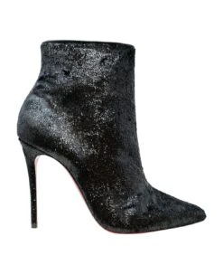 Christian Louboutin Black Velours So Kate Booty 100 Ankle Boots