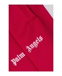 Palm Angels Logo Printed Side Striped Track Pants -Italist Store bc17e859562314e1eb12aa21e8ef8074
