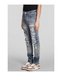 Amiri Jeans In Blue Cotton -Italist Store bcc7208ecce2e96cd5a617f9232c8a4a