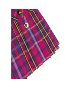 Versace Gonna Multicolor Check In Misto Cotone Bambina -Italist Store bce4a1f6e15f1b778e4e6396e21250cd