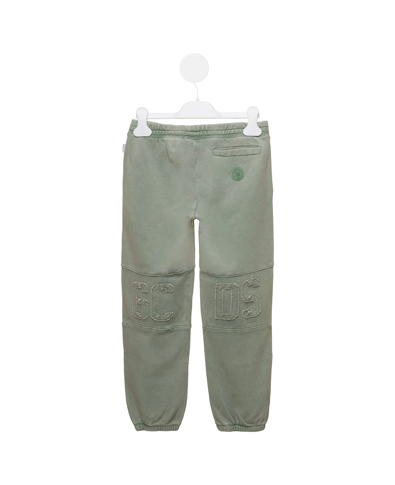 Green Jogger Pants With Frosted Effect In Cotton Boy 2 Green Jogger Pants With Frosted Effect In Cotton Boy - Image 2