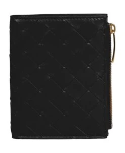 Bottega Veneta Small Intrecciato Bi-fold Zip Wallet