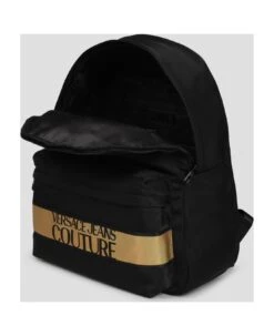Versace Jeans Couture Coated Logo Nylon Backpack -Italist Store be2b6a05b0608cee6a454daf8cf8f36f
