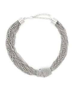 Fabiana Filippi Silver-tone Bead-chain Necklace