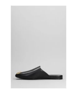 Balenciaga Cosy New Bb Slipper-mule In Black Leather -Italist Store c0f3c6f7421c43fae382515e13aa5384