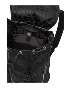 Valentino Garavani Backpack Black Iconographe Nylon Toile Iconographe/vit/palladium -Italist Store c1163fa315cbc25e3d40c1dba16b34dd