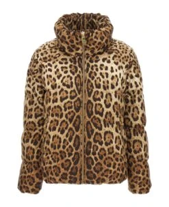 Dolce & Gabbana Animalier Down Jacket