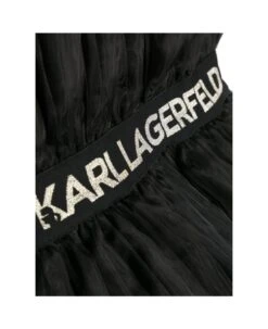 Karl Lagerfeld Kids Karl Lagerfeld Abito Nero Effetto Sovrapposto Con Pannelli A Contrasto Bambina -Italist Store c36d6613160525776d6093e5e194cbe5