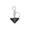 Prada Triangle Logo Plaque Keyring