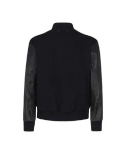 Golden Goose Bomber Jacket With Leather Sleeves -Italist Store c3f3c36787cc7eadaa2ce6b8b3fc6d9a