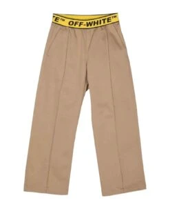 Off-White Beige Trousers Boy