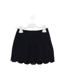 Chloé Kids Girl's Black Skirt With Flared Hem