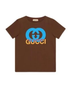 Gucci Chocolate Brown Cotton T-shirt