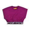Off-White Cropped T-shirt With Logo