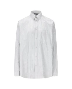 Balenciaga Logo Printed Oversized Shirt