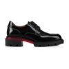 Christian Louboutin Derby Lace-up In Black Calf Leather