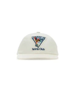 Casablanca Ivory Cotton Baseball Hat