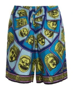 Versace Bermuda 'masks Foulard'