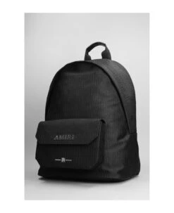 Amiri Jacquard Backpack In Black Cotton -Italist Store ce35ee9ec97a6c89e57e33d0b64fc943