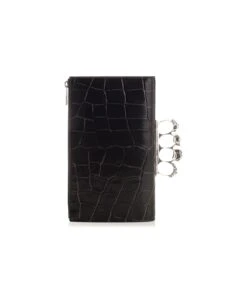 Alexander McQueen Black "four-rings" Pouch -Italist Store ce3f1b1b9274a9e0acd71aba5a1fdcdd