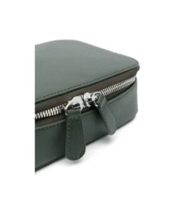 A.P.C. 'soho' Olive Green Shoulder Bag With Embossed Logo In Smooth Learher Man -Italist Store cf324e47eb6606a72bcdb06cbc453bdf