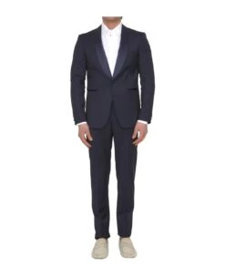Blue Wool Tuxedo