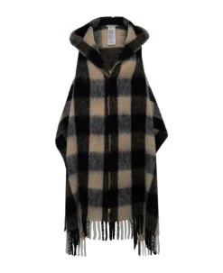 Woolrich Two-tone Alpaca Blend Cape Scarf