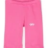 Off-White Pink Cotton Shorts