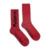 Alexander McQueen Mcqueen Graffiti Socks In Burgundy