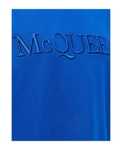 Alexander McQueen Logo Embroidered Sweatshirt -Italist Store d09d1485d6b0a3c383abfc07b43a785a