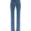 MOSCHINO Bootcut Jeans With Teddy Bear Buttons