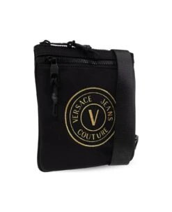 Versace Jeans Couture Logo Embroidered Zipped Messenger Bag -Italist Store d2e6b7298b705a84a80810a42a99eb10