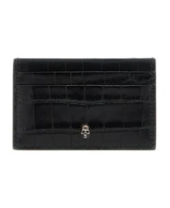 Alexander McQueen Skull Leather Card Holder