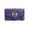 Versace Jeans Couture Clutch In Viola Faux Leather