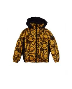 Versace Baroque Print Down Jacket
