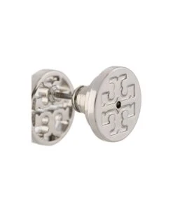 Tory Burch Miller Stud Earrings In Silver-tone Brass Woman -Italist Store d558e6c6b5ed80c8f57ab1ae8904c6a3