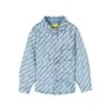 Off-White Blue Denim Shirt With All-over Logo