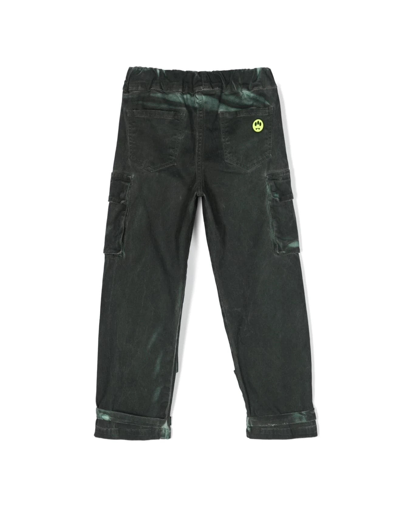 BARROW Tapered Cargo Pants With Bleached Effect 2 BARROW Tapered Cargo Pants With Bleached Effect - Image 2