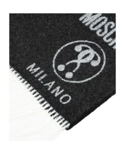 MOSCHINO Double Question Mark Wool Scarf -Italist Store d72550fa0bd170d9462f8fd8485e6aa5