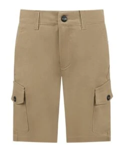 MSGM Bige Bermuda-shorts For Boy With Logo